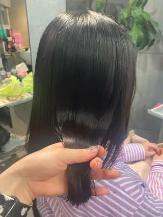 ミディアム 髪質改善☺︎縮毛矯正 ふじい まりんのヘアスタイル