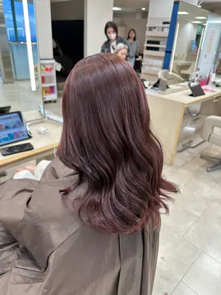 ロング カラー 艶髪 黄金比みくのヘアスタイル