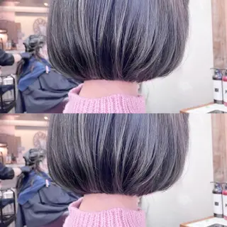 ショート カラー シアカラー×髪質改善 技術保証/浦前翼のヘアスタイル