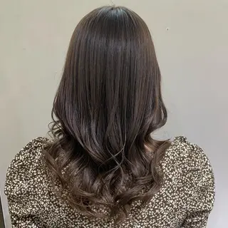 セミロング カラー デジタルパーマ🫧 韓国風ヘア🫧サクラのヘアスタイル