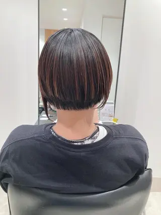 ショート カラー スキバサミを使わない カット🌼唯🌼のヘアスタイル