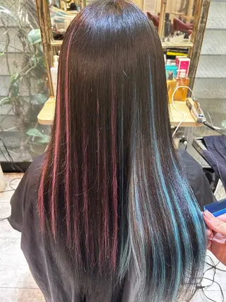 ロング カラー 6Dエクステ 板橋店のヘアスタイル