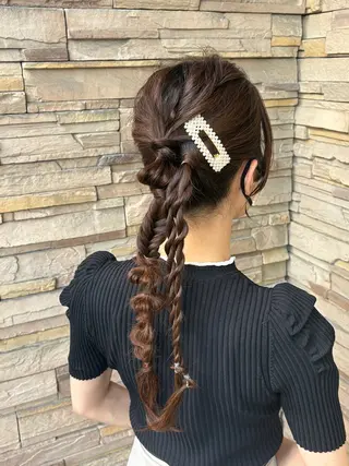 ロング ヘアアレンジ 武内 莉子☆*:.｡のヘアスタイル