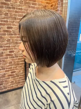ミディアム カラー 久木原 ゆりのヘアスタイル