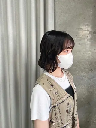 パーマ ボブパーマコテ巻き風 パーマNo1深江秀平のヘアスタイル