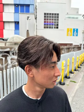 カラー メンズ SHIZUKU アクティブショートのヘアスタイル