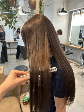 ロング カラー じゅわっと暖色カラー 🍊Moemiのヘアスタイル