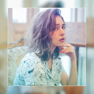 ミディアム カラー パーマ ヘアアレンジ メンズ キッズ ネイル マツエク・マツパ premier modelsのヘアスタイル