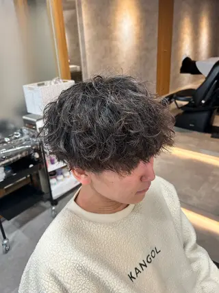 ショート カラー パーマ メンズ メンズ特化 👑YUTAのヘアスタイル
