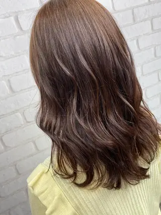 ミディアム カラー ブリーチカラー🫧 森　凪沙のヘアスタイル