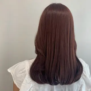 ミディアム カラー 松浦ゆずき 韓国/ 診断/ダウンパーマのヘアスタイル