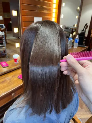 ミディアム stylist YUTOのヘアスタイル