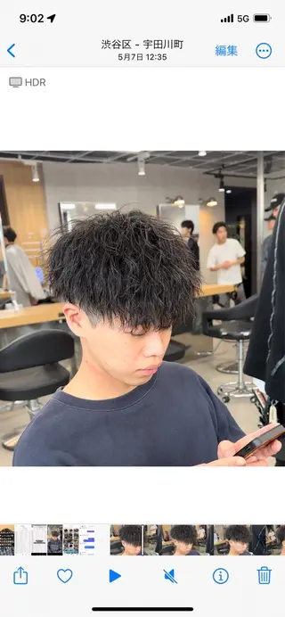 パーマ メンズ ayu ♥のマツエク・マツパデザイン