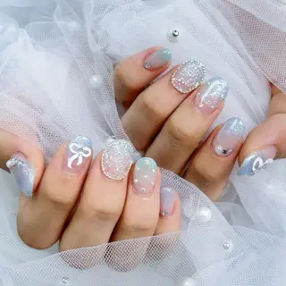 ネイル パーツ全部¥110 サロンミミのネイルデザイン