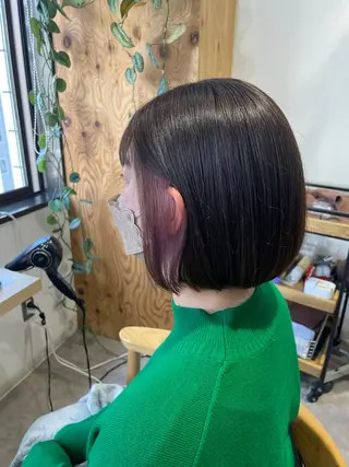 ショート カラー AMANE🌼 ハヤシサオリのヘアスタイル