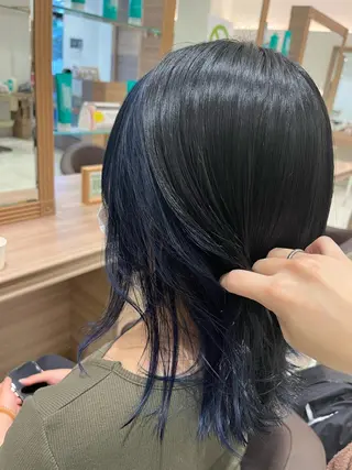 ミディアム カラー ツヤ髪カラー💎 佐藤あきのヘアスタイル