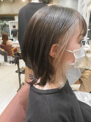 ミディアム カラー ブリーチ koheiのヘアスタイル