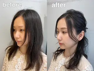 ヘアアレンジ 似合わせ艶髪カラー ❤️ハダユミのヘアスタイル