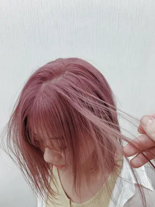 セミロング カラー レイヤーカットモデル 募集/藤原一真のヘアスタイル