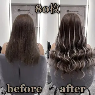 ロング KOSEI シールエクステのヘアスタイル