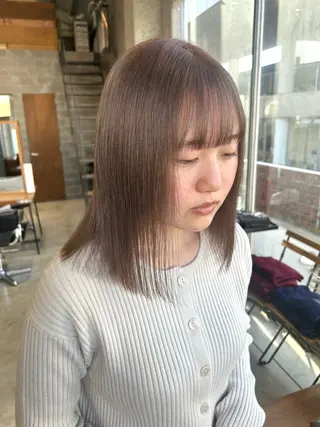 カラー 🤍垢抜け♡透明感 カラーmoeka🤍のヘアスタイル