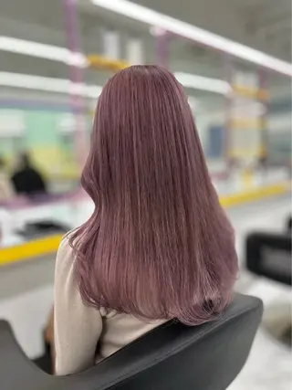 セミロング カラー ヘアアレンジ 💎韓国/ レイヤー カット/ 暖色🫧のヘアスタイル