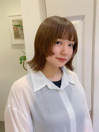 ミディアム 🤍aimi🤍 ウルフ/韓国ヘアのヘアスタイル