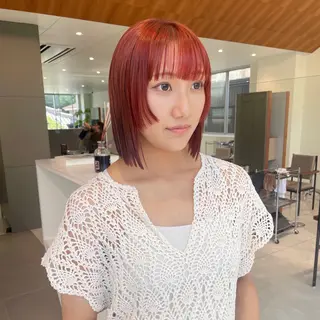 ショート カラー 髪質改善カラー/ボブ 🌻Mutsumiのヘアスタイル