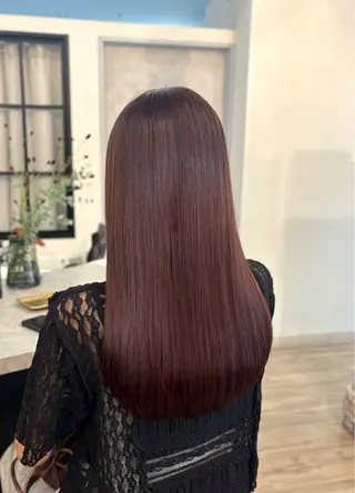 ロング カラー VISAGE ba.sk 金子詩帆のヘアスタイル