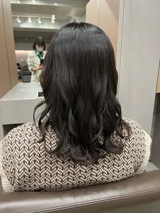 ミディアム パーマ ロングパーマ木村 ボブパーマのヘアスタイル