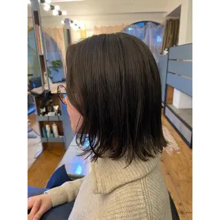 ミディアム カラー Lagom なかだのヘアスタイル