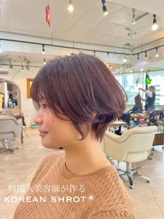 ショート 本場の韓国ヘア 🇰🇷チ・ヨンジュのヘアスタイル