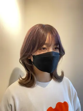 ミディアム カラー 和歌山韓国ヘア🌙 MOEのヘアスタイル