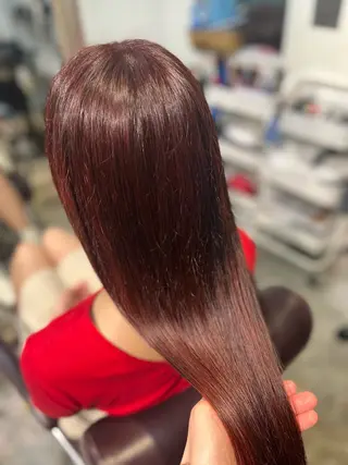 ロング カラー フェザーパーマ🌙 毛流れ yuzukiのヘアスタイル