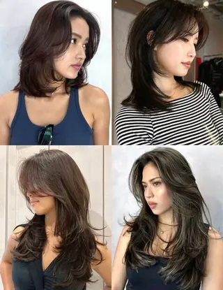 セミロング DEAN ISLA 大人レイヤーカットのヘアスタイル