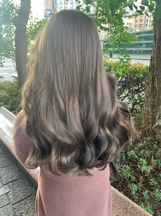 ロング カラー ヘアアレンジ 心斎橋🤍韓国風🤍 Mamiのヘアスタイル
