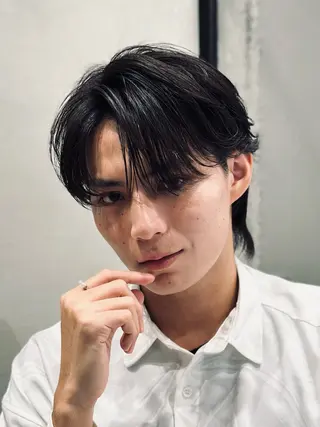 ショート パーマ メンズ 池袋センターパート No.1 裕大のヘアスタイル