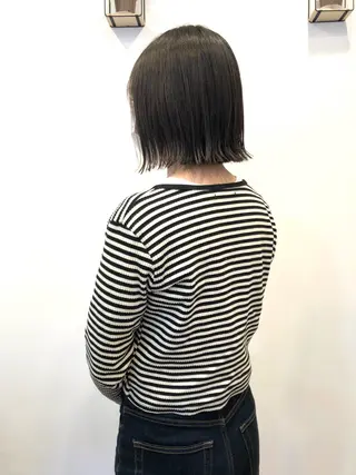 ショート パーマ ヘアルーム カフーのヘアスタイル