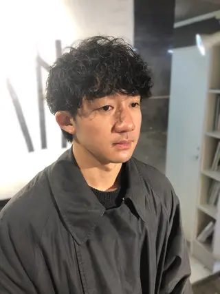 パーマ ヘアアレンジ メンズ メンズ特化✂️栗原 侑也のヘアスタイル