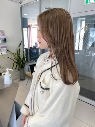 ロング カラー 浅野 匠のヘアスタイル