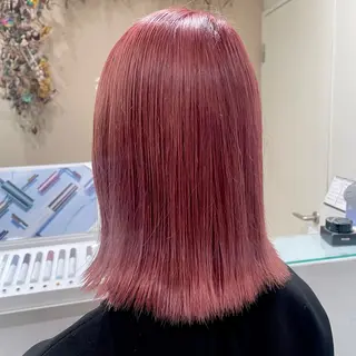 ミディアム カラー レイヤーカット/ブラ ウンカラー/河野凜のヘアスタイル