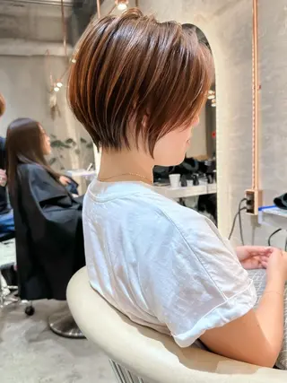 ショート カラー ボブ/ショート/ 縮毛矯正⚜️工藤昴のヘアスタイル