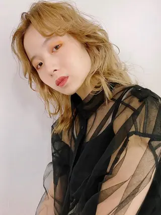 ミディアム カラー 🧡色落ちまで2度綺 麗なカラー🧡ヨシキのヘアスタイル