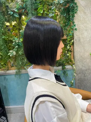 ショート 縮毛矯正 髪質改善 韓国風レイヤー 吉田のヘアスタイル