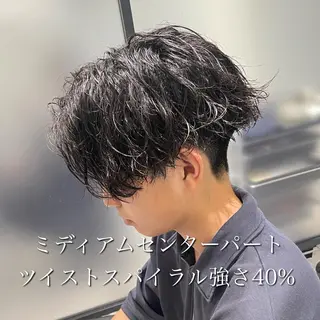 パーマ メンズ 横浜メンズパーマ🔥 大野賢人のヘアスタイル