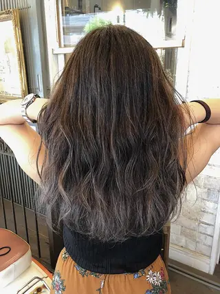 ミディアム カラー hair  salon Zöld.所属・KAIBORI ASUKAのヘアスタイル