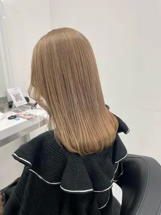 ミディアム カラー 渋谷人気1位✨カラー 縮毛、髪質改善のヘアスタイル