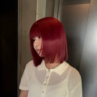 セミロング 柔め透明感血色カラー 暖色/レイヤー/ゆいのヘアスタイル