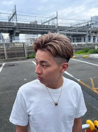 カラー メンズ 山下 光太郎のヘアスタイル