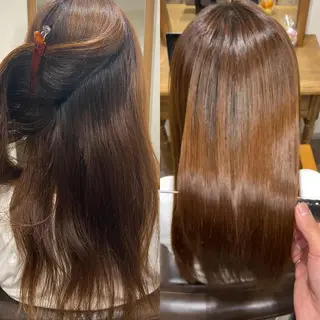 ミディアム パーマ 縮毛矯正　入澤 裕也のヘアスタイル